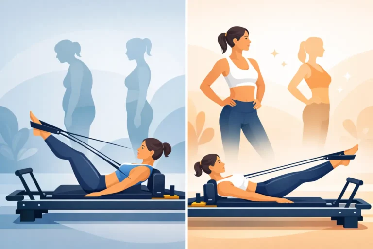 Efekty Pilates Reformer przed i po