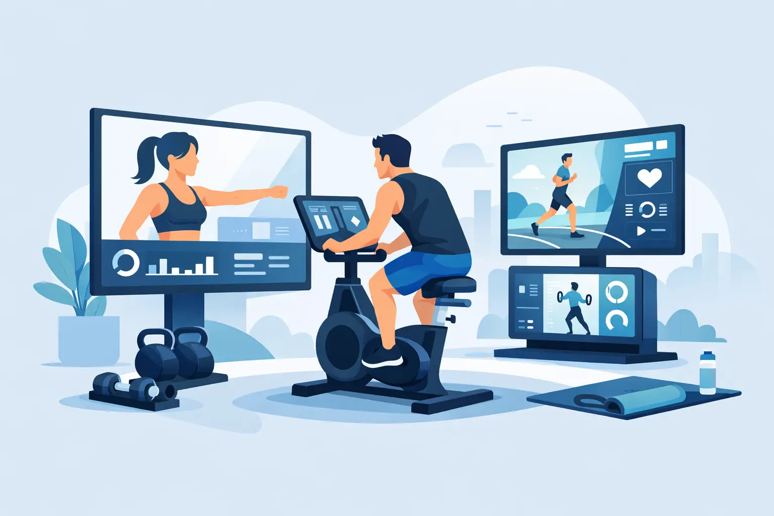 Nano Gym z ekranami - trening, który prowadzi